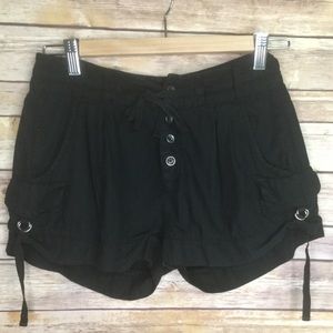 - Free People black cotton shorts SZ 0